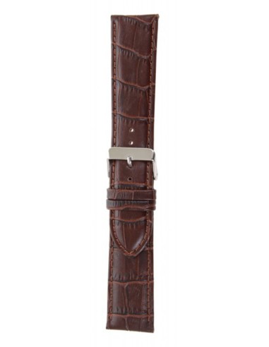 Leather Strap TZEVELION ART409 Black crocodile...