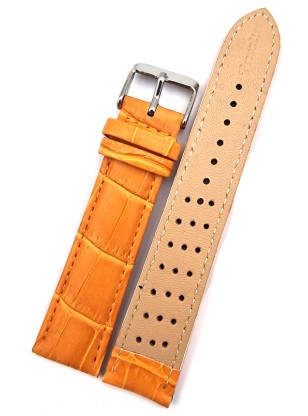 Leather Strap TZEVELION ART409 orange 20mm 2