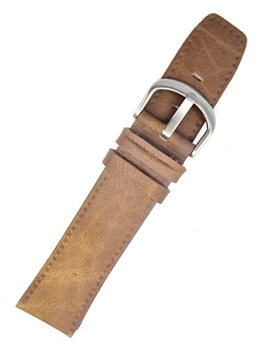 Leather Strap Light Brown 22mm Tzevelion ART446