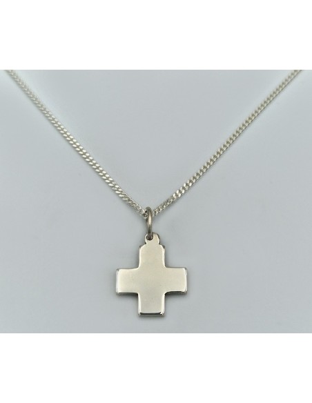 Cross Silver 925 Unisex macif with chain
