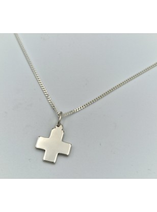Cross Silver 925 Unisex macif with chain 2