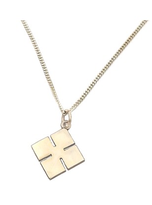 Cross Silver 925 Unisex macif type patte rhombus with chain