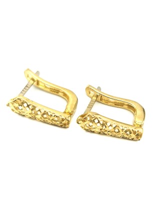 Earrings hoop gold K14 2