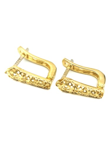 Earrings hoop gold K14