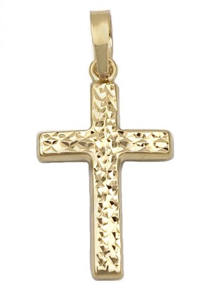 Necklace Cross Gold K14 mini 2