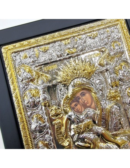 Silver icon 925 Mary 30x40cm
