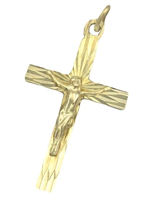 Antique Gold cross Κ14 2