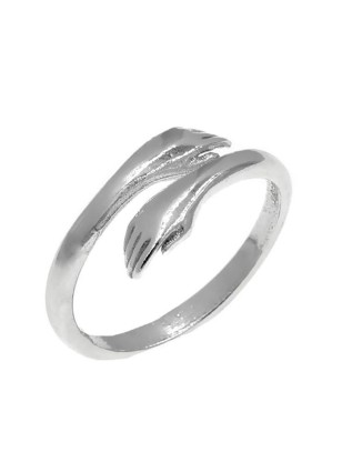 Ring Silver 925° "hands hugs "