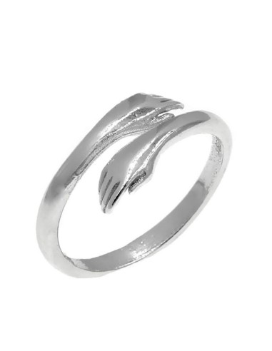 Ring Silver 925° "hands hugs "