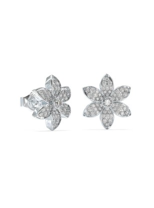 Σκουλαρίκια GUESS Steel White Lotus