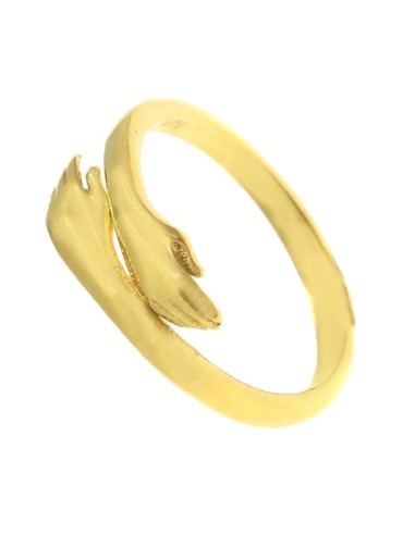 Ring Silver 925° hands hugs