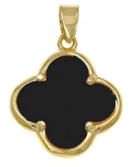 Ασημένιος 925° Σταυρός επίχρυσος τύπου Van Cleef