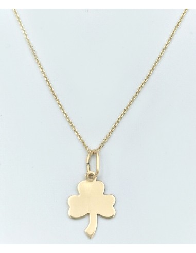 Necklace Gold Κ14 Clover
