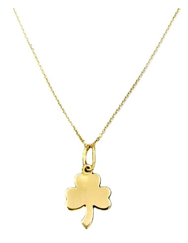 Necklace Gold Κ14 Clover