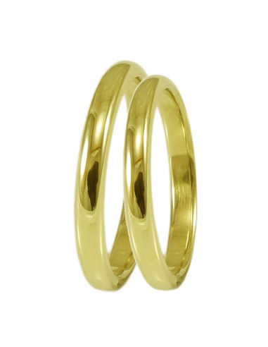 Wedding ring Gold K9 Matteo 2mm