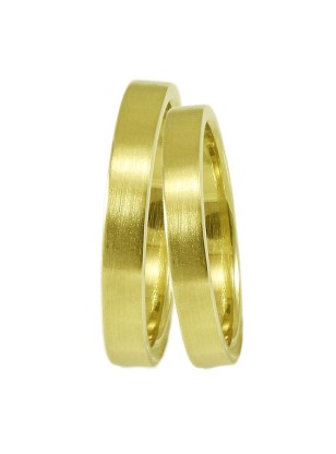 Wedding ring Gold K14 Matteo 3mm