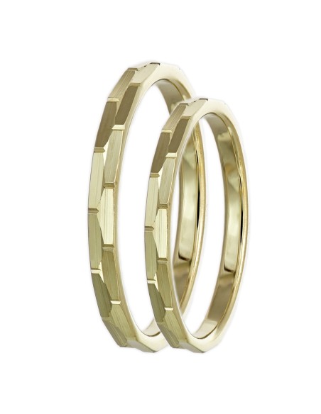 Wedding ring Gold K14 Matteo 2mm shiny