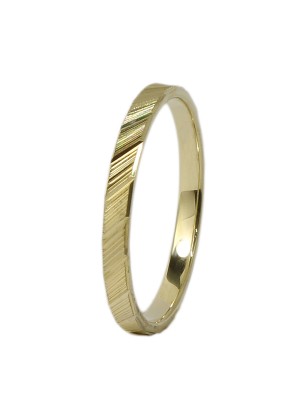 Wedding ring Gold K14 Matteo 2mm satine 2