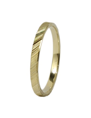 Wedding ring Gold K14 Matteo 2mm satine