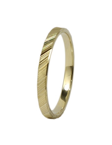 Wedding ring Gold K14 Matteo 2mm satine