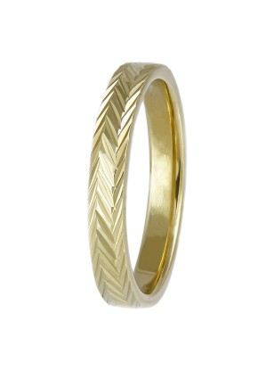 Wedding ring Gold K14 Matteo 3mm shiny 2
