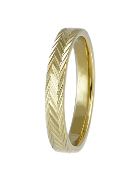Wedding ring Gold K14 Matteo 3mm shiny