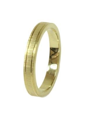 Wedding ring Gold K14 Matteo 3mm shiny 2