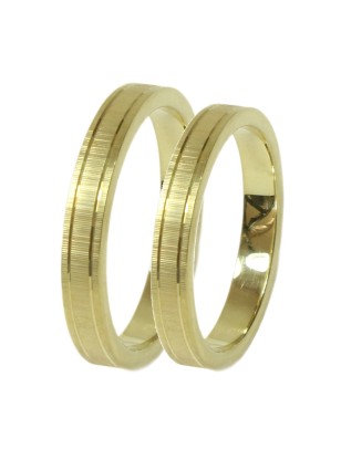 Wedding ring Gold K14 Matteo 3mm shiny