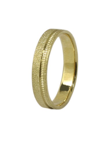 Wedding ring Gold K14 Matteo 4mm satine