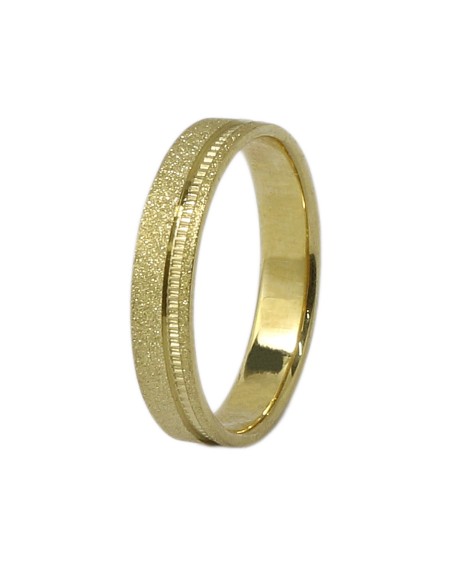 Wedding ring Gold K14 Matteo 4mm satine