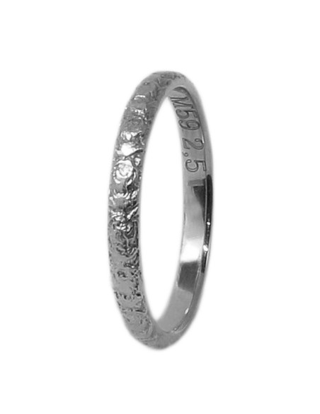 Wedding ring Gold K14 Matteo 2,5mm flowers