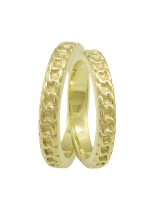 Wedding ring Gold K14 Matteo 3mm shiny