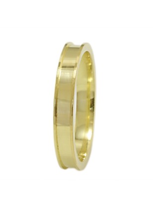 Wedding ring Gold K14 Matteo 3mm shiny 2