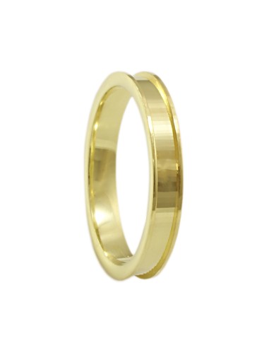 Wedding ring Gold K14 Matteo 3mm shiny