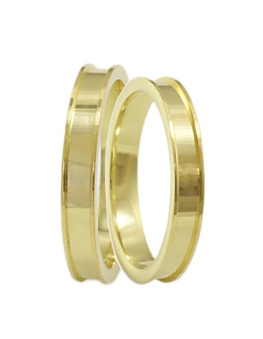 Wedding ring Gold K14 Matteo 3mm shiny