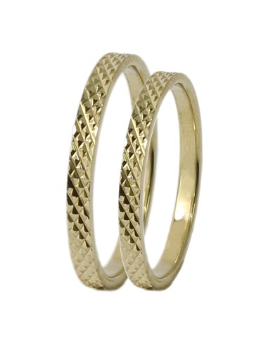Wedding ring Gold K14 Matteo 2mm shiny
