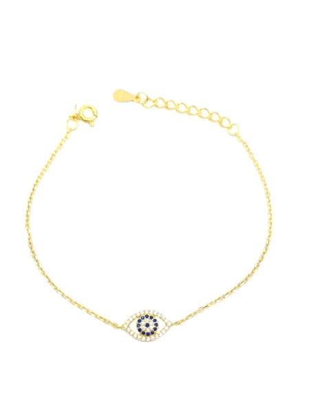 Bracelet Silver Eye with zircons