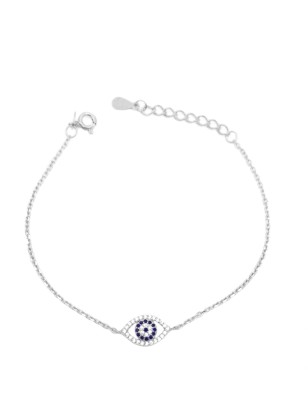 Bracelet Silver Eye with zircons