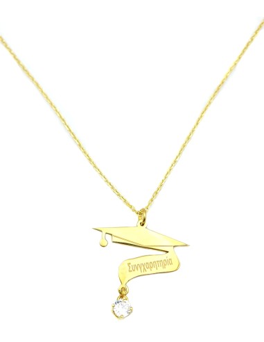 Necklace Silver 925 graduation cap