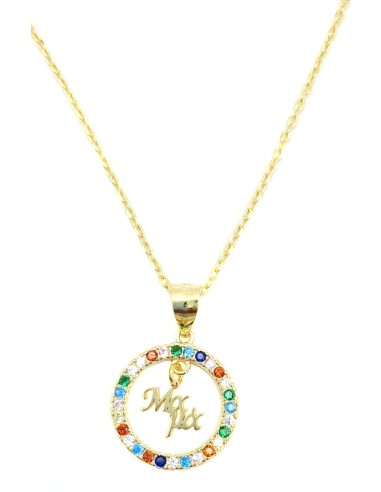 Necklace Silver 925° goldplated Mama