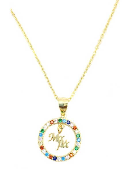 Necklace Silver 925° goldplated Mama