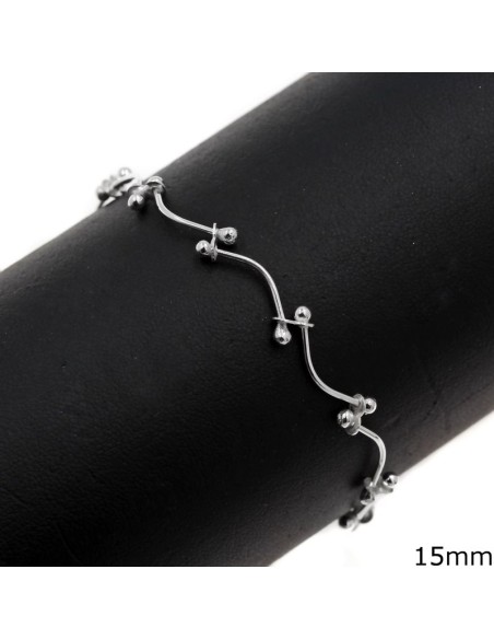 Bracelet Silver 925 anklet with bars