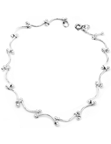 Bracelet Silver 925 anklet with bars