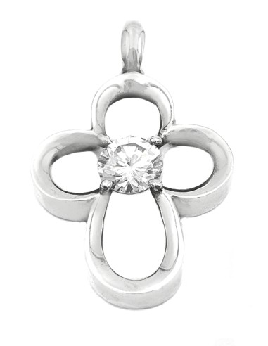 Cross Silver "Line zircons"