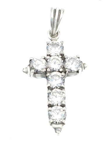 Cross Silver 925 Line zircons