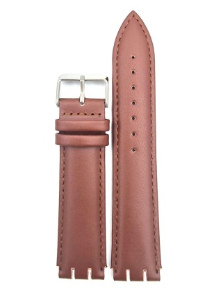 Λουράκι Δερμάτινο TZEVELION 660SW για swatch 22mm καφέ 2