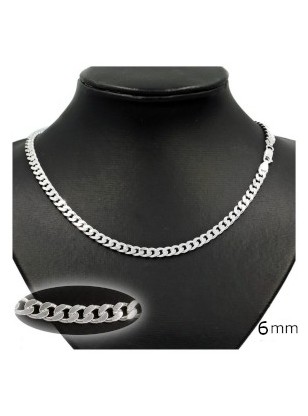 Αλυσίδα Λαιμού Ασημένια 925° Unisex gourmet πλάτος 5mm μήκος 55cm 2