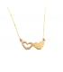 Necklace gold 'Hearts'