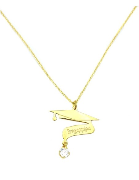 Necklace Silver 925 graduation cap