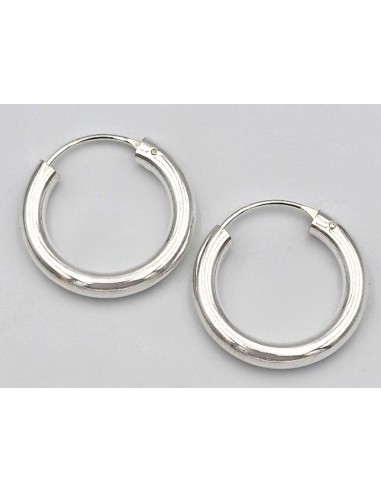 Earrings hoop Silver 925 Thick